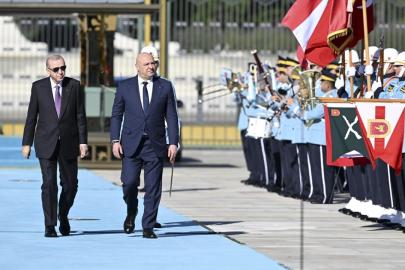 Cumhurbaşkanı Erdoğan, Lübnan Cumhurbaşkanı Avn'ı resmi törenle karşıladı